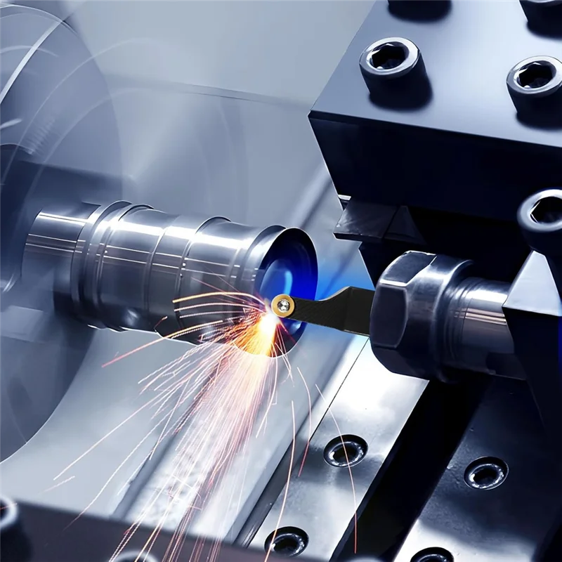 A47U 1/2 Inch SRACR/L1212H06 Lathe Holders Lathe Turning&Profiling Tool Holder,2 Tools Holder,10 RCMT0602 Milling Insert
