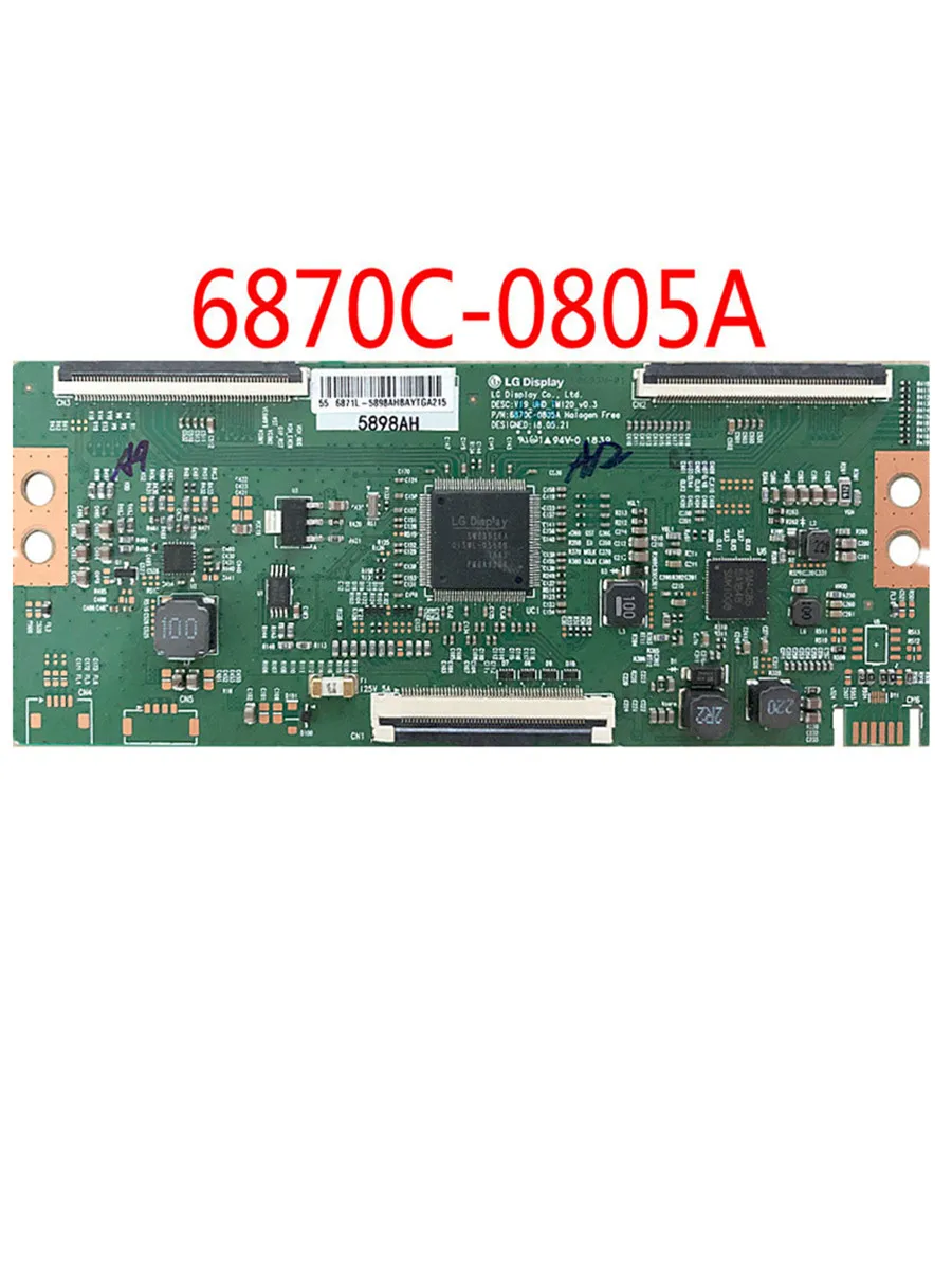 Free shipping!  6870C-0805A V19_UHD_TM120_V0.3 T-CON Board  for  LG TV Skyworth TV 55G650 55H6