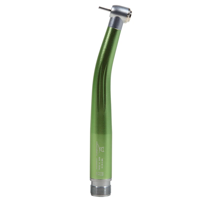 Green vibration free autoclavable waterproof  Single water spray Standard head high speed den tal turbine handpiece