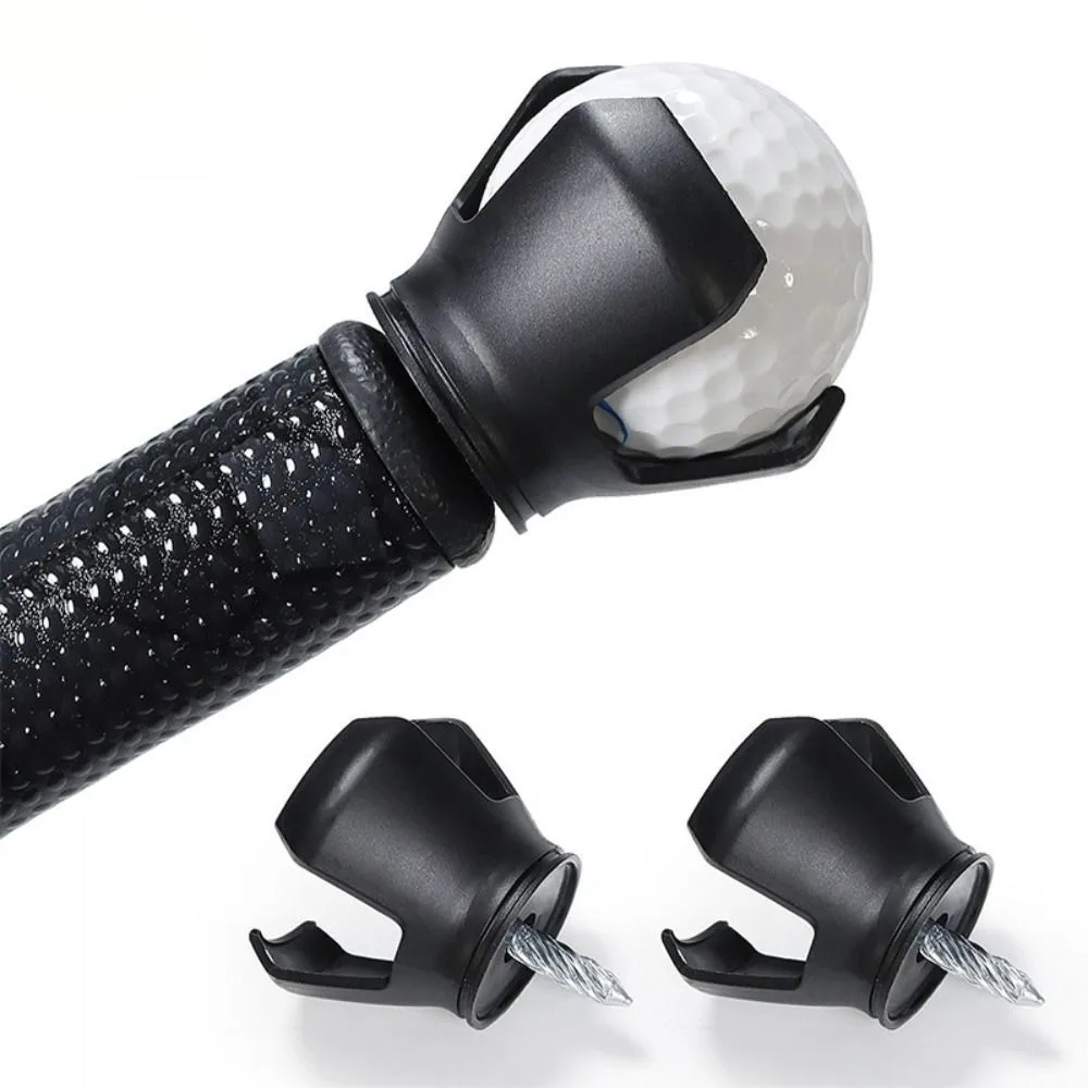 3-Prong Design Golf Ball Retriever Suction Cup No-Bending Golf Pick Up Tool Quick Install Durable Material Golf Ball Grabber