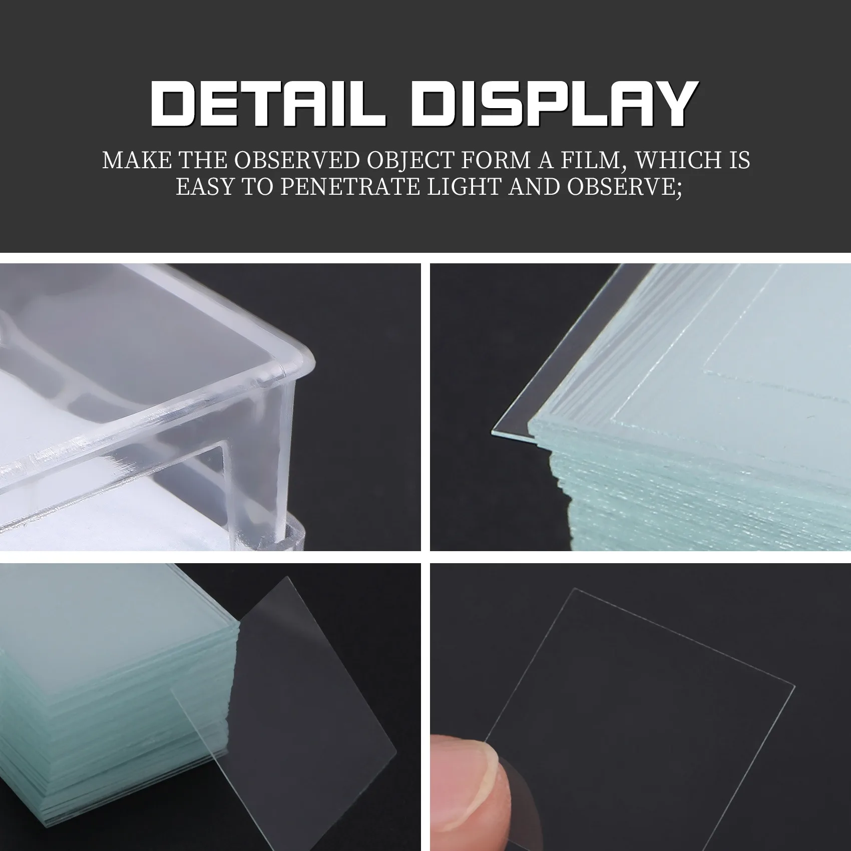 100pcs Transparent Slides Coverslips Coverslides 22x22mm For Microscope