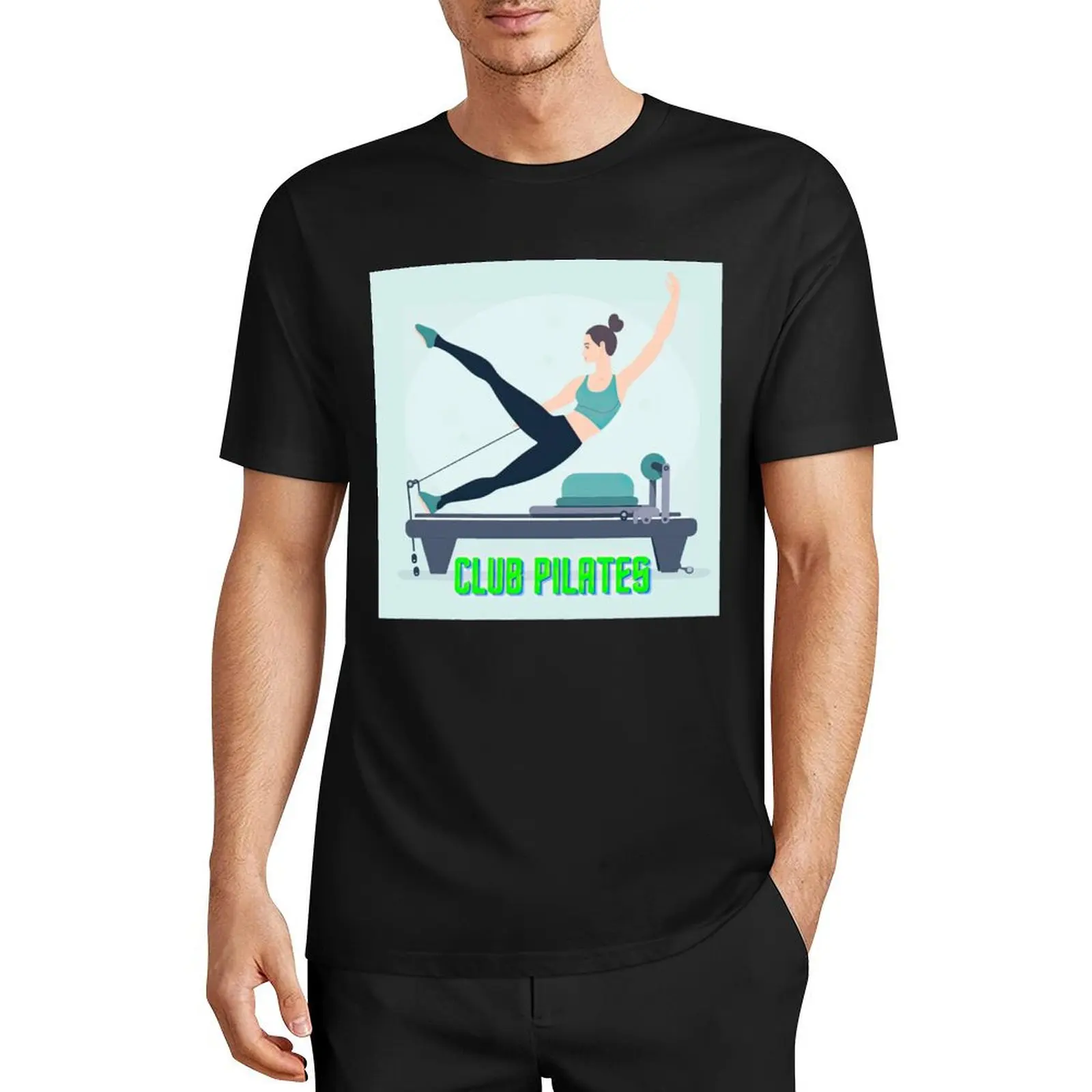 Club Pilates(5) T-Shirt blacks plus sizes summer clothes workout shirts for men