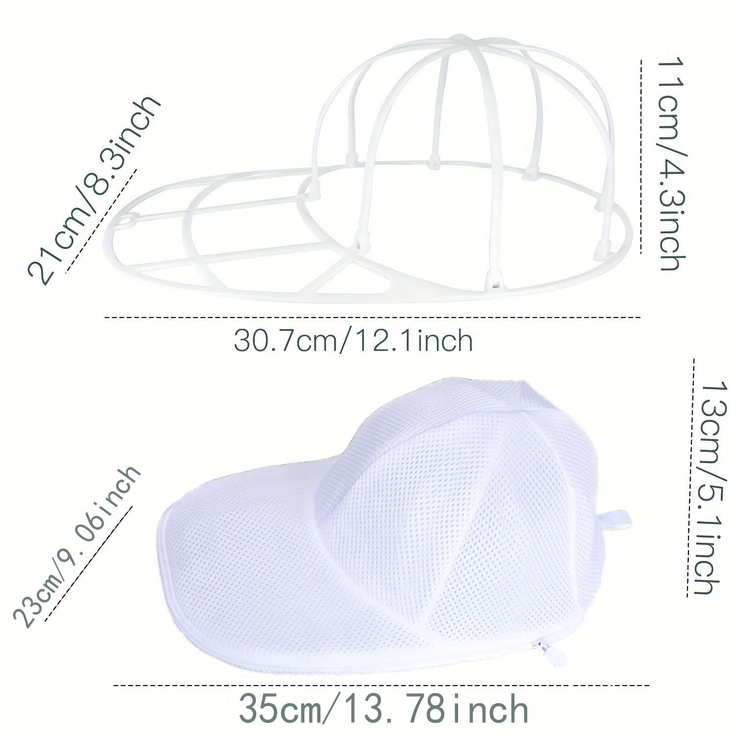Hat Washing Bag and Rack Set for Baseball Caps
