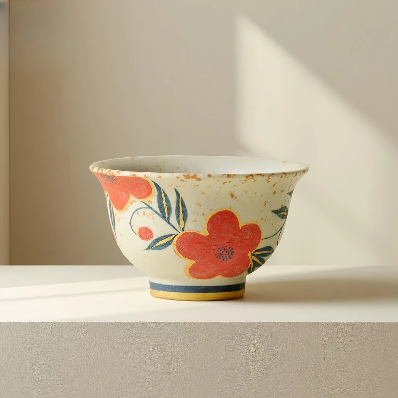 

Карамельная глазурь, ручная роспись, чайная чашка с цветком персика, чайная чаша ручной работы, кружка для дегустации чая, персональная чашка, чашки Chazhan Master, чайная посуда