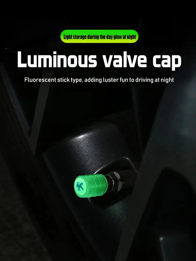 AliExpress 4Pcs Luminous Motorcycle Bicycle Car Tire Valve Caps Wheel Dust Cover For Peugeot 308 206 307 607 207 407 301 508 406 208 408