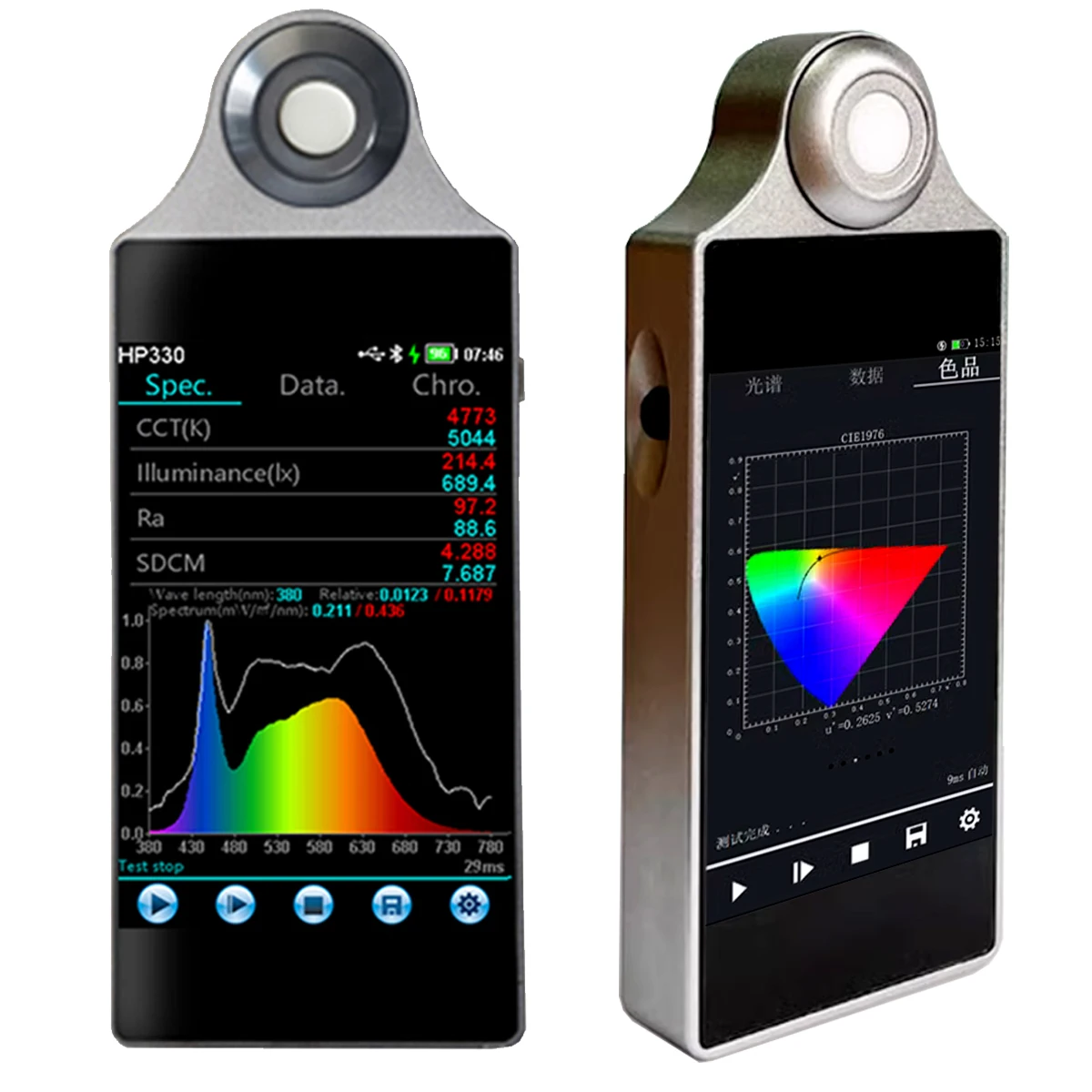 Portable Spectrometer CCT Lux Light Meter Tester Illuminometer Photography Spectrophotometer