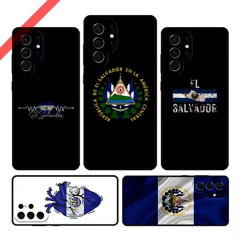El Salvador Flag Phone Case For Samsung Galaxy S20 FE S21 S23 Plus S24 S25 S22 Ultra Coque Note20 Note10 Cover Capa