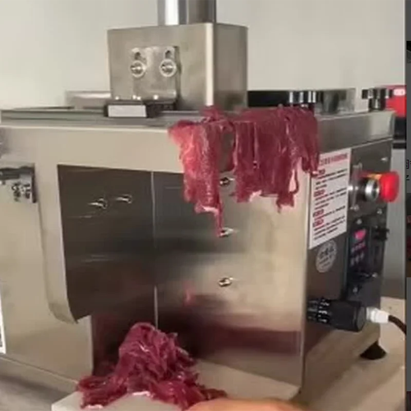Fully Automatic Fresh Meat Thin Slice Cutter Adjustable Cutting Thickness Heavy Duty Food Processing Machine Fresh Meat Slicer