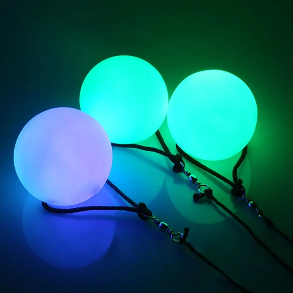 1/2/4PCS New Stage Supplies Performance Accessories Belly Dance Ball LED POI Throwing Ball Hand Flip Ball RGB Light Emitting