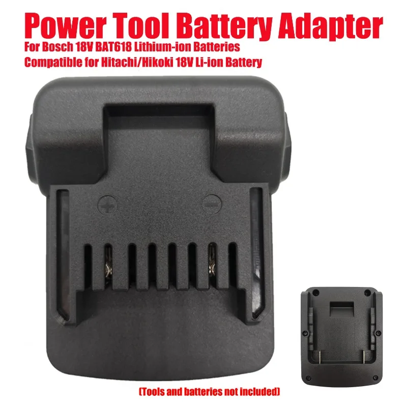 

Адаптер-конвертер для аккумуляторов электроинструментов Bosch 18V BAT618 (литий-ионные) совместим с аккумуляторами Hitachi/Hikoki 18V Li-ion