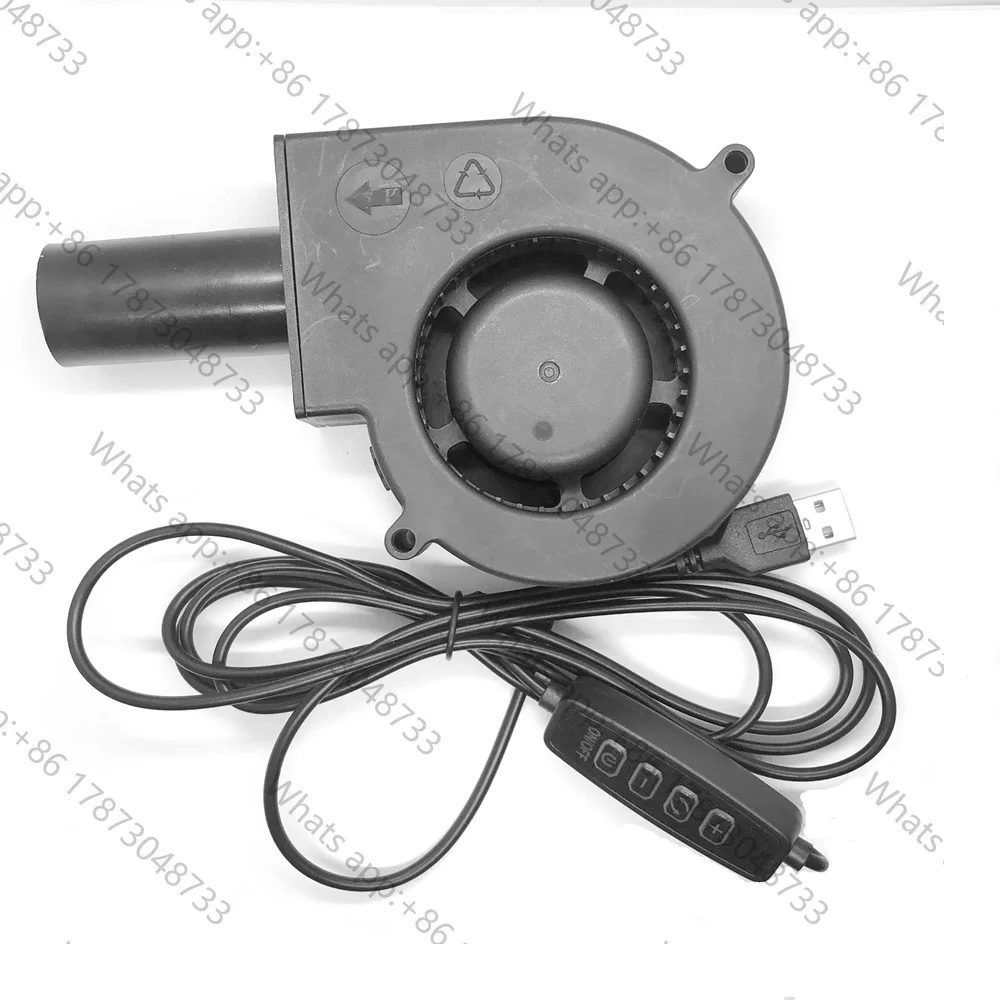 5V USB 9733 large air volume turbine with air outlet blower wood fire stove barbecue stove small household 9.7cm exhaust fan