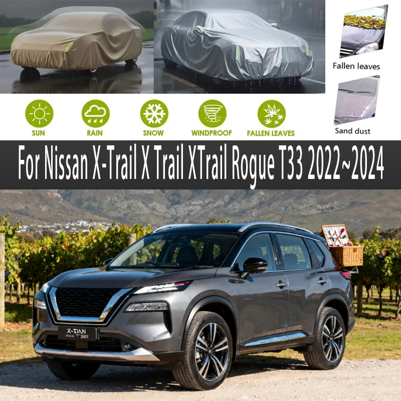 

Nissan X-Trail X Trail XTrail Rogue T33 Outdoor Protection Full Car Covers Snow Cover Sunshade Waterproof Dustproof Exterior
