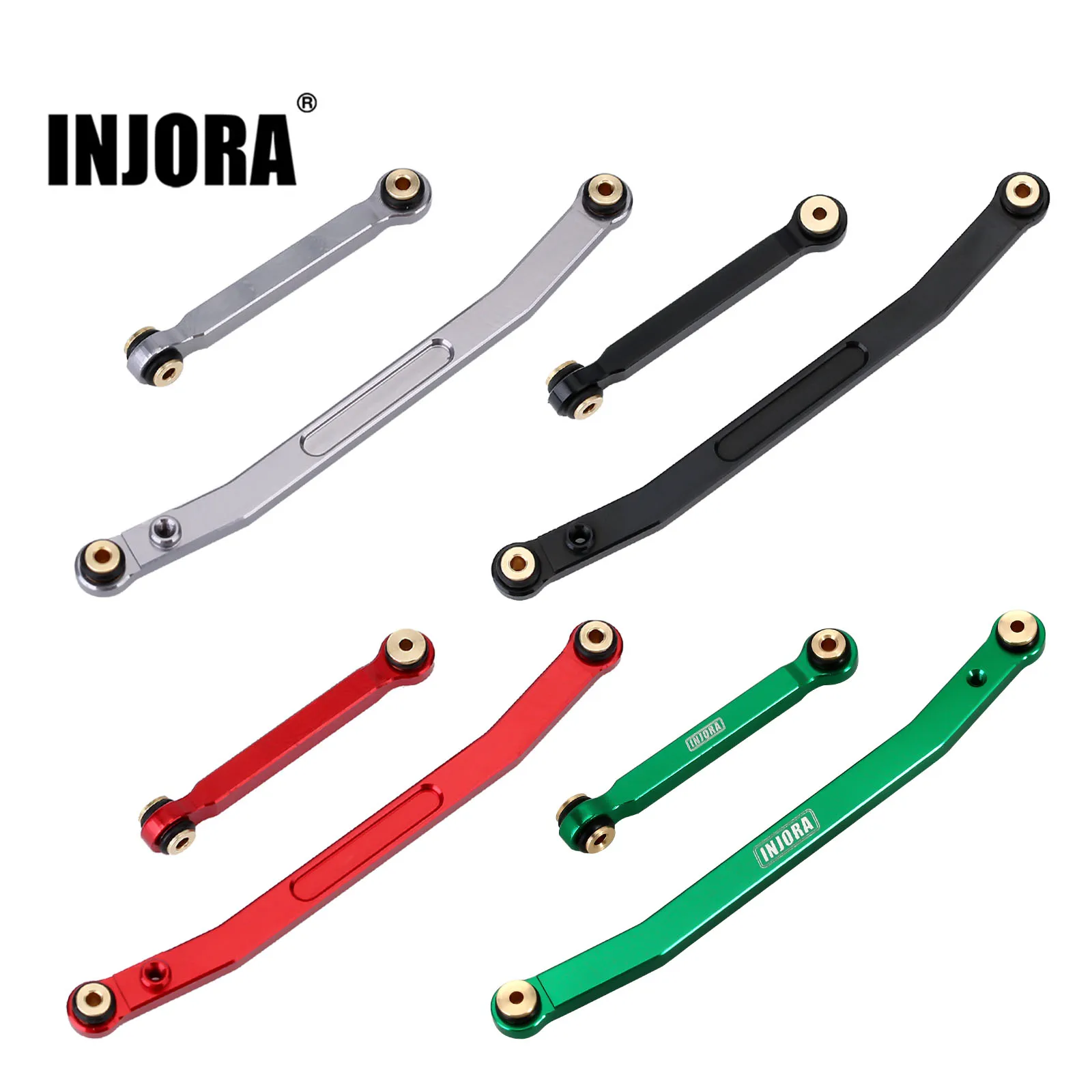 

INJORA Aliuminum Steering Link CNC Upgrade Parts for RC Crawler Car Axial SCX24 C10 Deadbolt Jeep JLU Gladiator Bronco