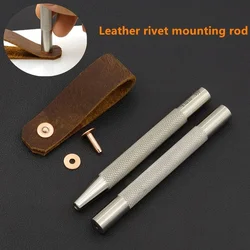 Permanent Copper Rivet Mounting Rod Large/small Set Handmade Leather Tool DIY Leathercraft Punching Mounting Accessory Tool