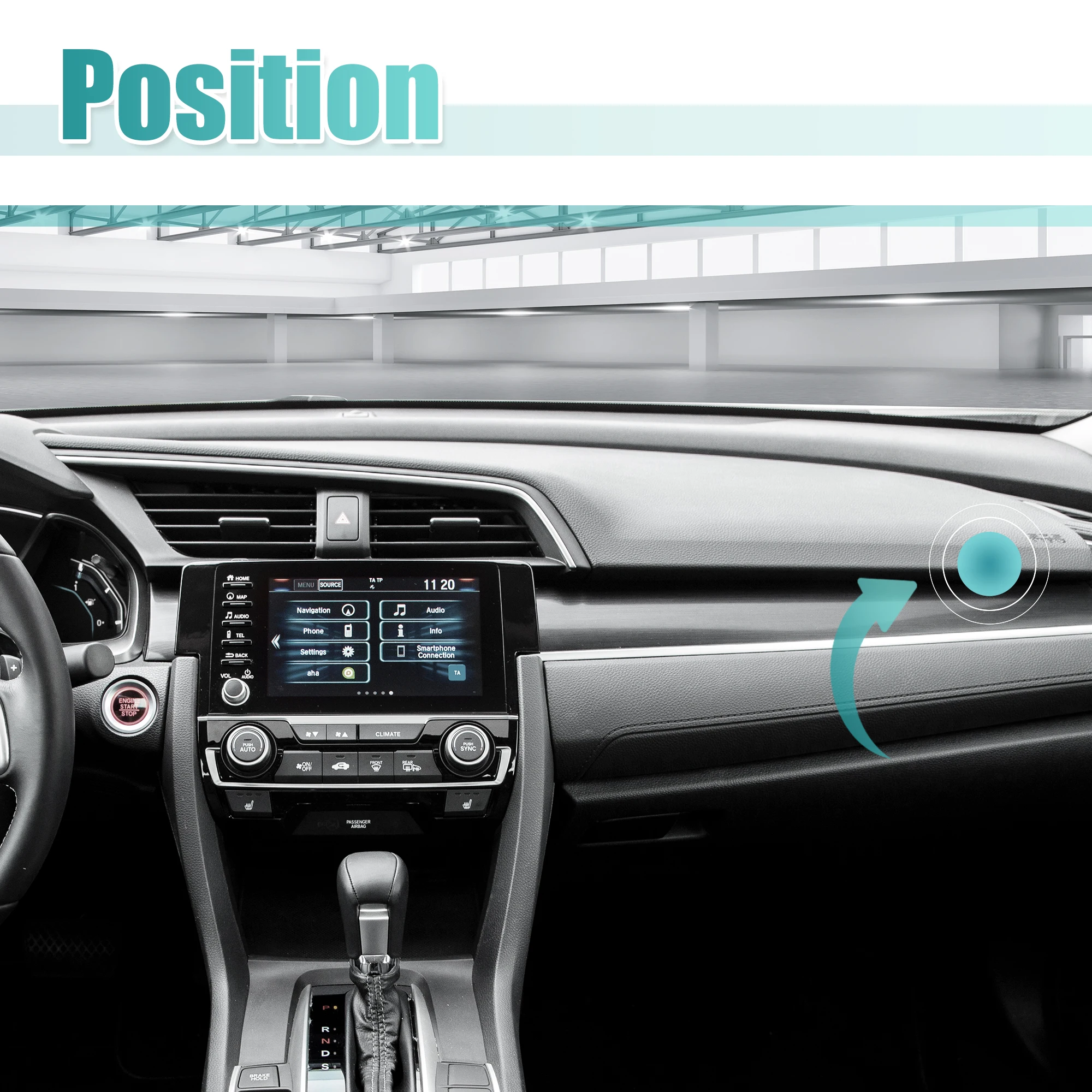 UXCELL 79160-S0X-A01 604-946 Actuador de puerta de mezcla de calentador de CA de coche para Honda Pilot 03-08