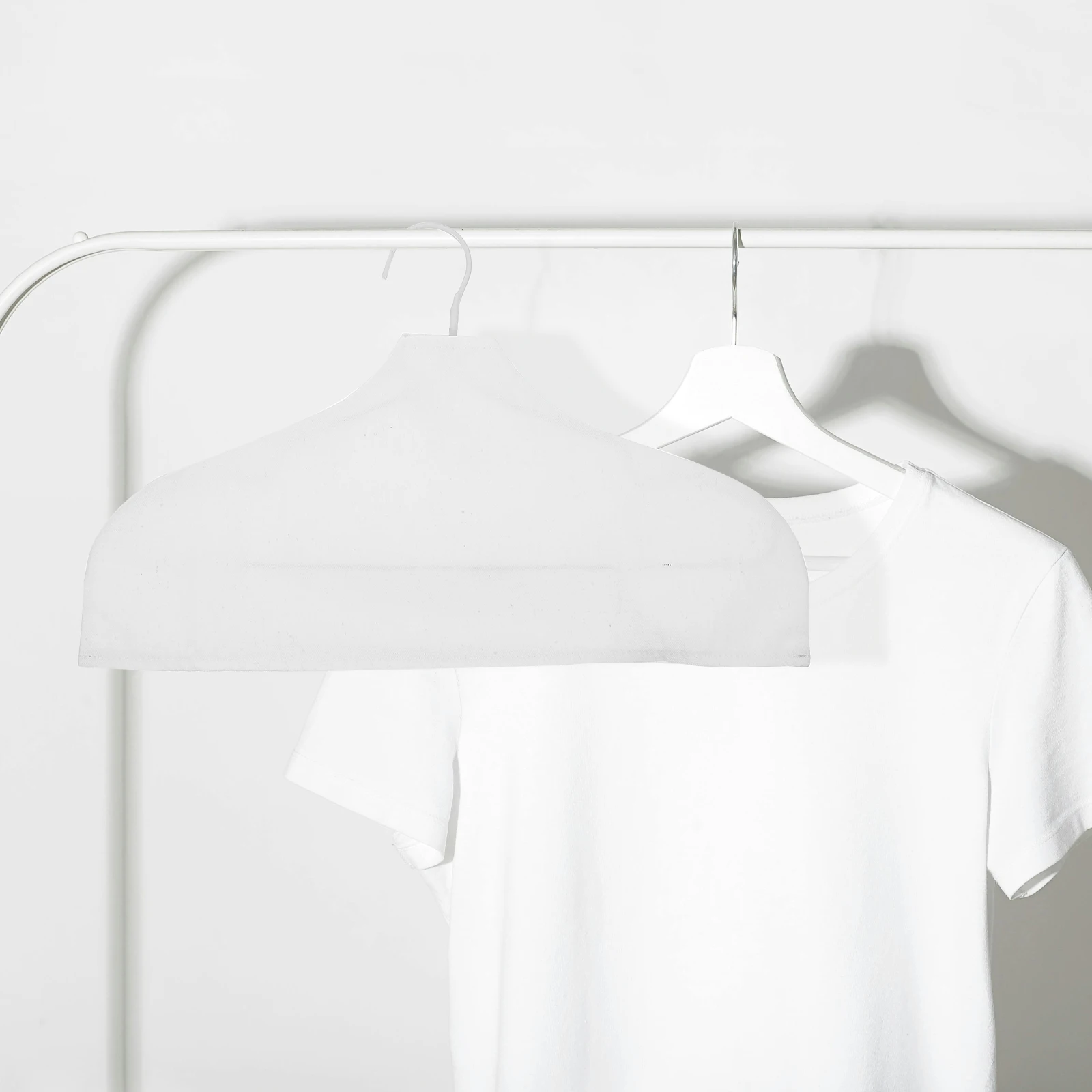 

3 Pcs Hanger Covers Cotton Linen Anti Slip Dust Proof Clothes Protectors Wardrobe Organizer Garment Storage Solution Clothing