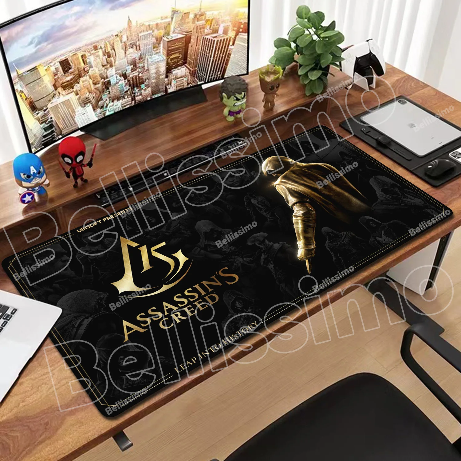 

Pc Gamer Assassin S Creed Computer Table Xxl Mouse Pad Keyboard Mousepad Cabinet Large 900x400 Gaming Accessory Rubber Desk Mat