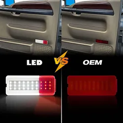 Car Door Light LED Reflector Panel Courtesy Light for 1999-2007 Ford F250 F350 F450 F550 Super Duty for Ford Excursion 2000-2005