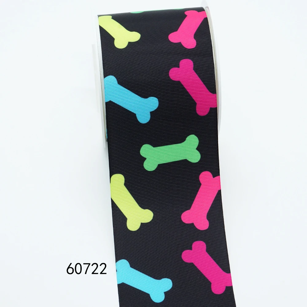 DIY Cartoon Dog Printed Grosgrain Ribbon For Craft Supplies Sewing Accessories 5 Yards, Planar Resins 10 Pieces. 55186