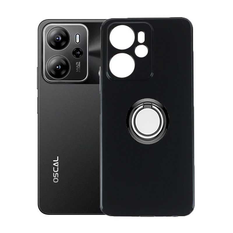 Dla Blackview Oscal Tiger 13 Tiger13 2024 6.67 "tylny uchwyt pierścieniowy uchwyt etui na telefon miękka TPU oryginalna obudowa odporna na wstrząsy — zdjęcie 2