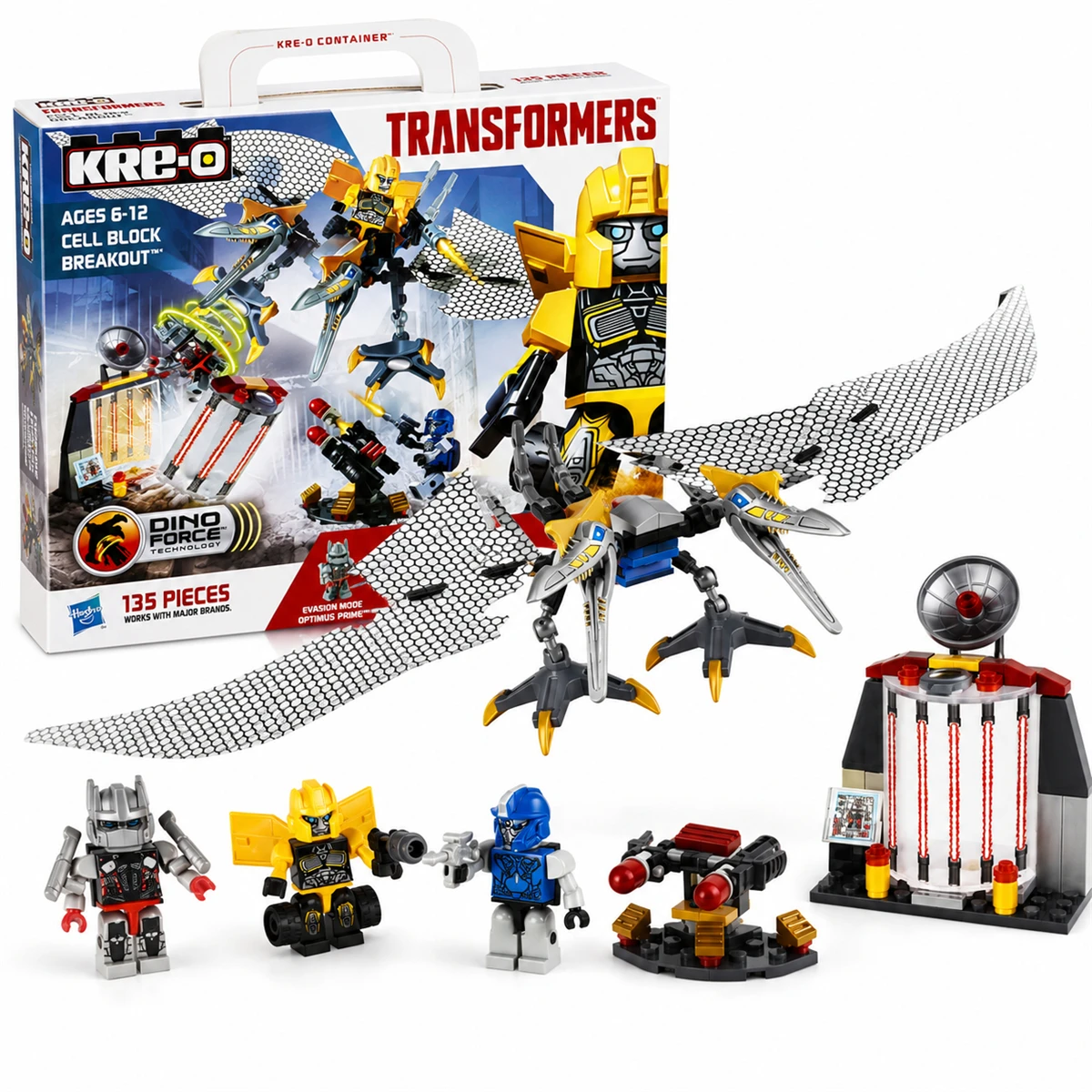 トランスフォーマー　kre-o ブロック　セット Hasbro Kre-O Transformers Black Bumblebee Cell Block Breakout