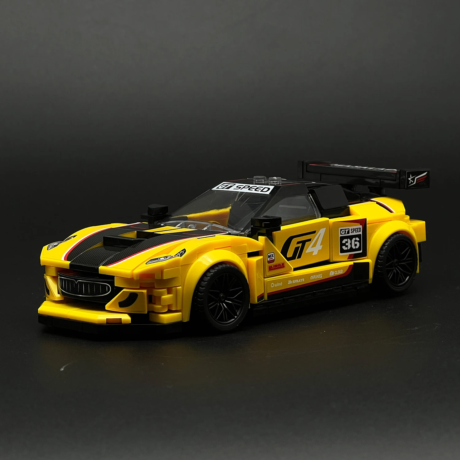 

Желтый суперкар, модель спортивного автомобиля, конструктор DIY, коллекционная игрушка, подарок для детей, мальчиков, взрослых, на день рождения, Рождество