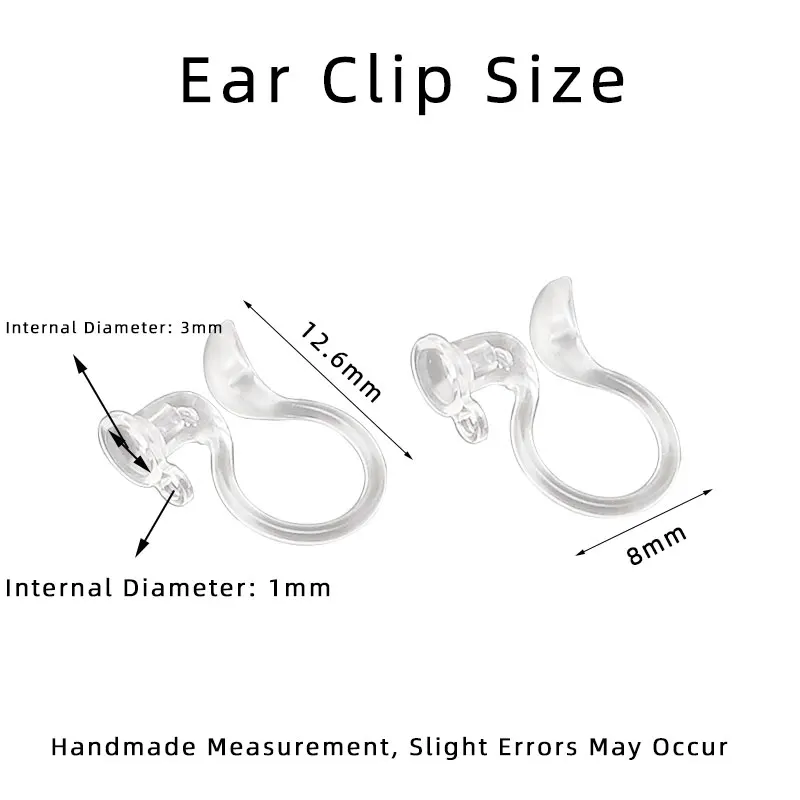 محولات مشبك الأذن من الراتنج |   أجزاء مجوهرات مصنوعة يدويًا لتعديل أقراط الخطاف/الأذن لتعديل الأقراط النسائية