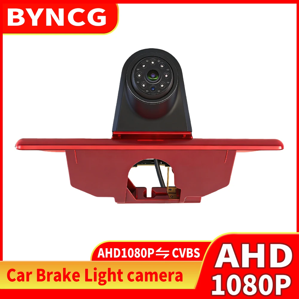 AHD 1080P Waterproof Brake Light Style Car Rear View Reverse Camera Fit for Citroen Jumpy Peugeot Expert,Toyota Proace 2007-2016