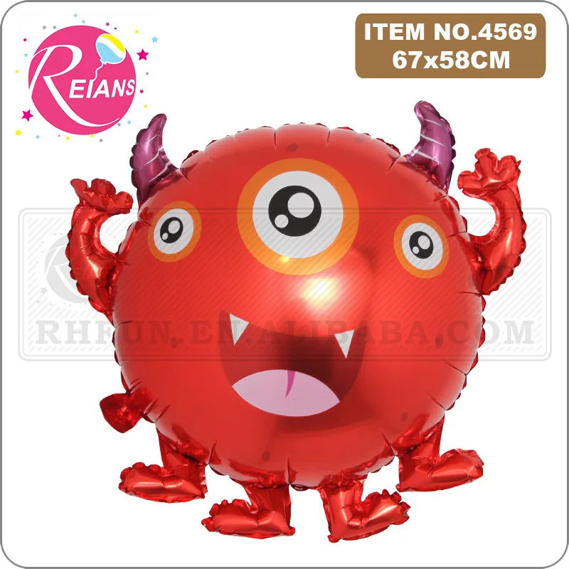 Cartoon Alien Foil Balloons Monster Helium Balloon Baby Shower Kids Toys Globos Boy Girl Happy Birthday Party Decorations Gift