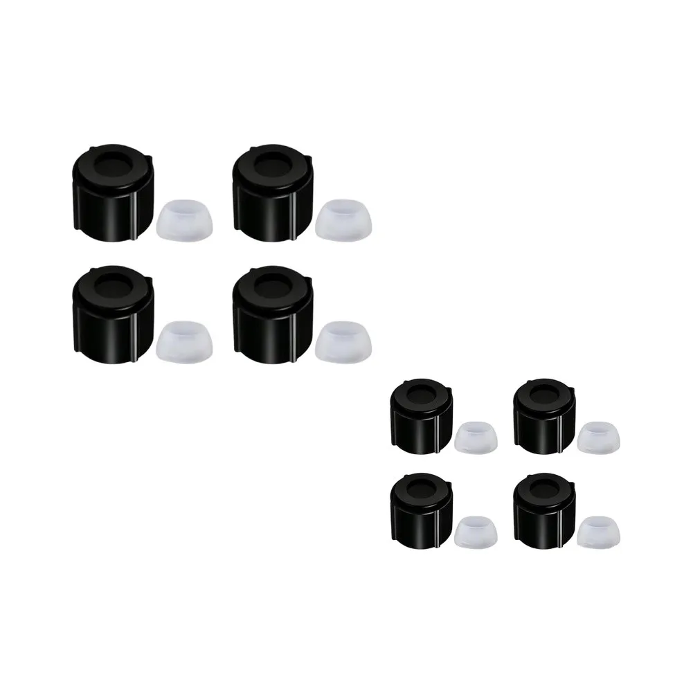 1/2 in Black ABS Drain Cap for RV Low Point Seals 4 Pack Easy Install for Campers Travel Trailers Water Systems