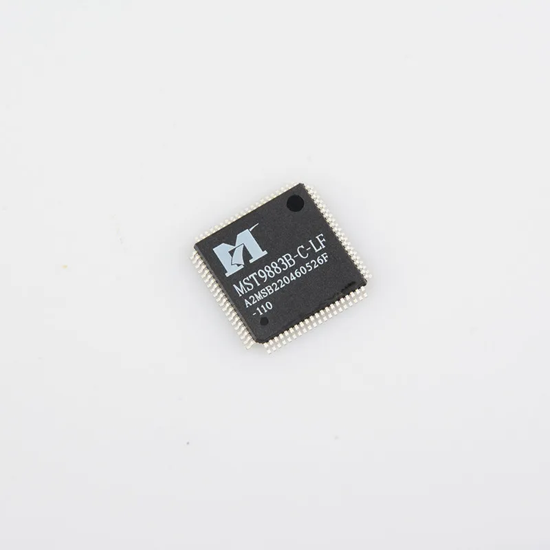 Original and genuine MST9883B-C-110 QFP package, LCD chip, BOM distribution order is provided.