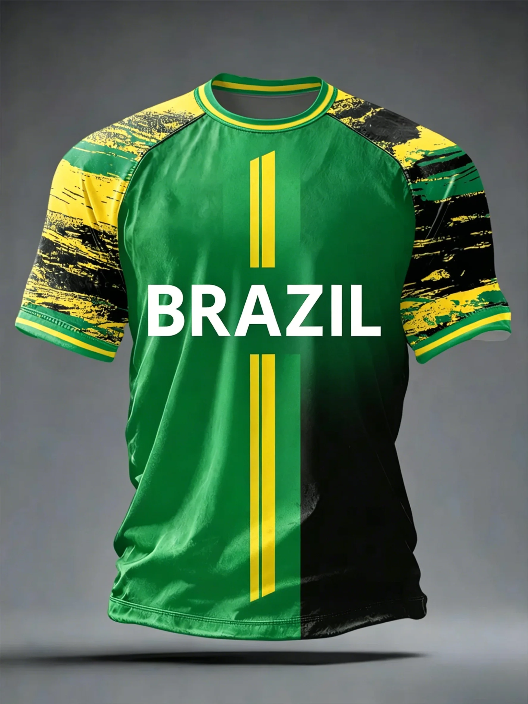 2026 Summer New Brazil Football Jerseys For Men Classic God Brazil Short Sleeve Tees Casual O-neck Sports Tshirts Man Clothing image 6
