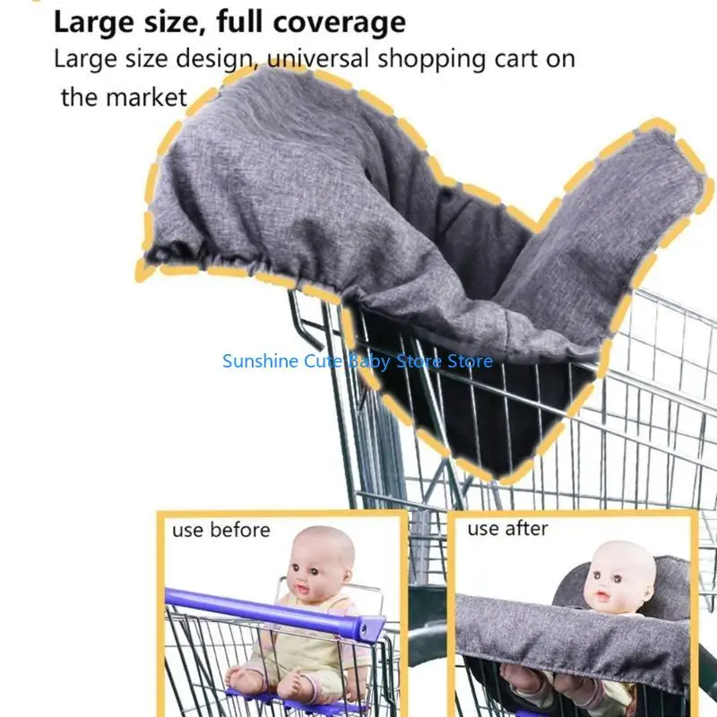 C5AF Soft & Safe Shopping Cart Cushions Child Friendly Supermarket Cart Pad Suitable for Kids Perfect for Family Grocery Runs