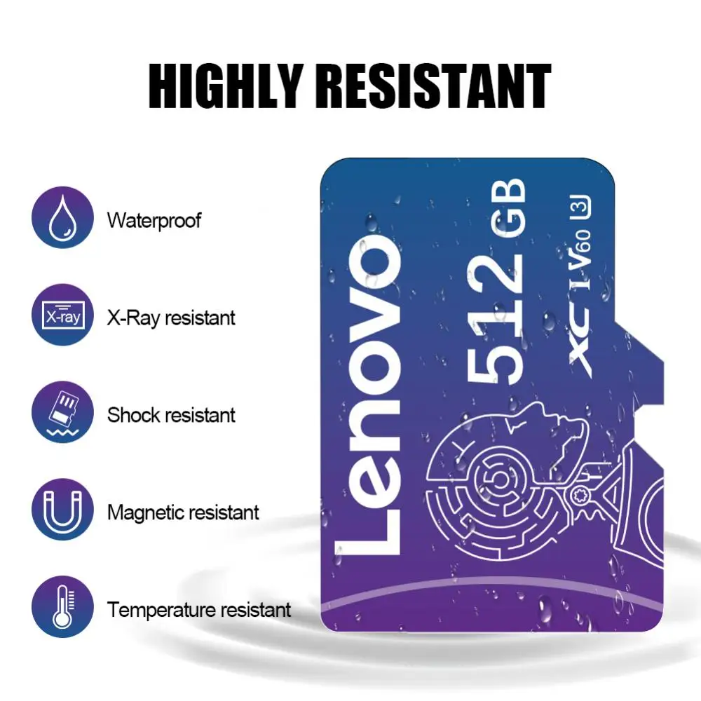 Lenovo klasa 10 TF karta pamięci Flash high Speed 2TB Micro TF SD karta 1TB 512GB 256GB 128GB Cartao De Memoria dla Nintendo przełącznika