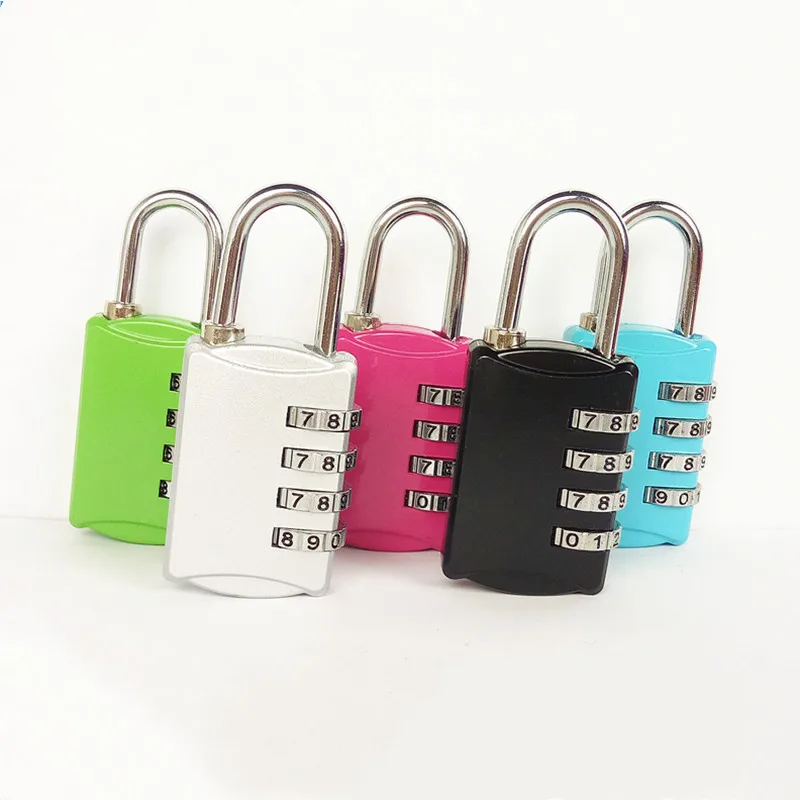 Security 4 Digit Combination Travel Suitcase Luggage Bag Code Lock Padlock Well for Luggage Suitcase Baggage Toolbox Gym Locker