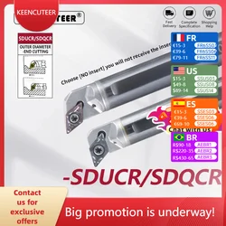 C10K/C12M/C16Q--SDQCR/SDUCR Cutter Bar CNC LatheInternal Turning Tool SDQCR/SDUCR Tungsten steel Shockproof Lathe