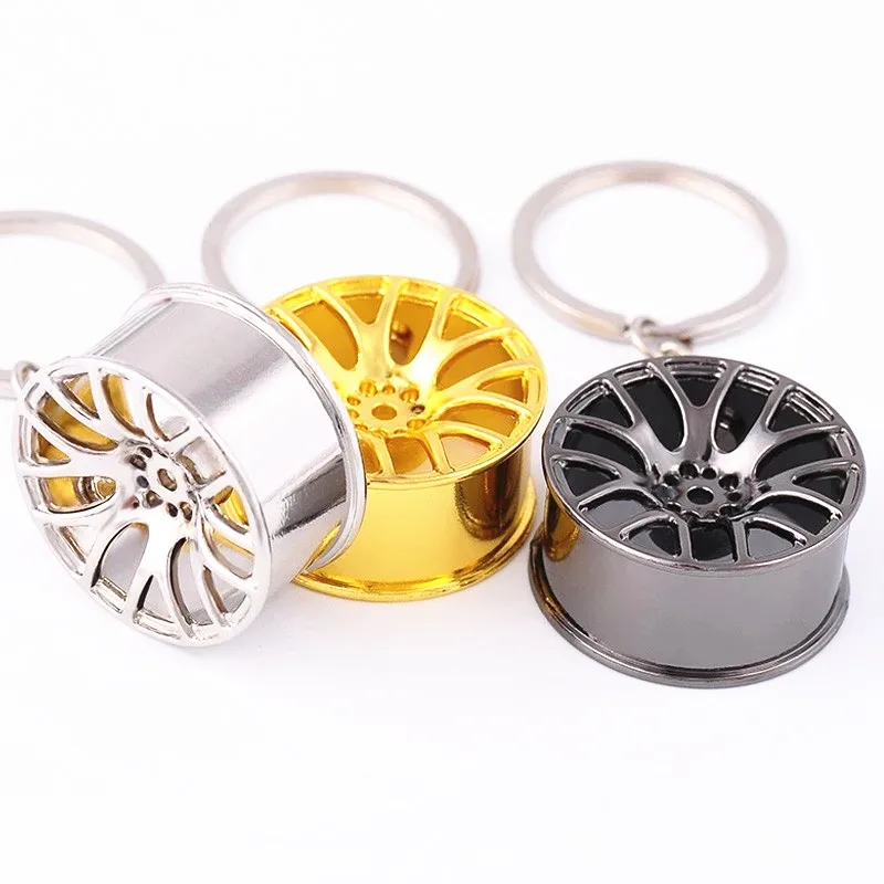 new car Wheel Hanging Auto Mirror Decoration key chian keychian ring keyring For Infiniti Suzuki Chrser car