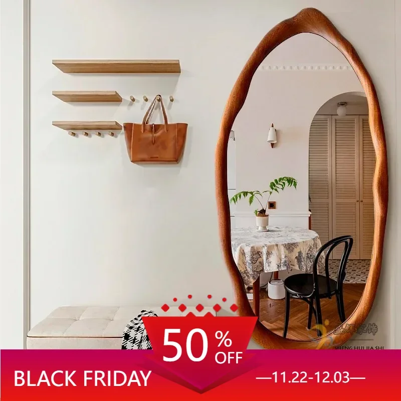 Handicraft Vanity Decorative Mirrors Aesthetic Bath Round Wall Decorative Mirrors Vintage Makeup Espejos Ayna Home Decor WN50DM