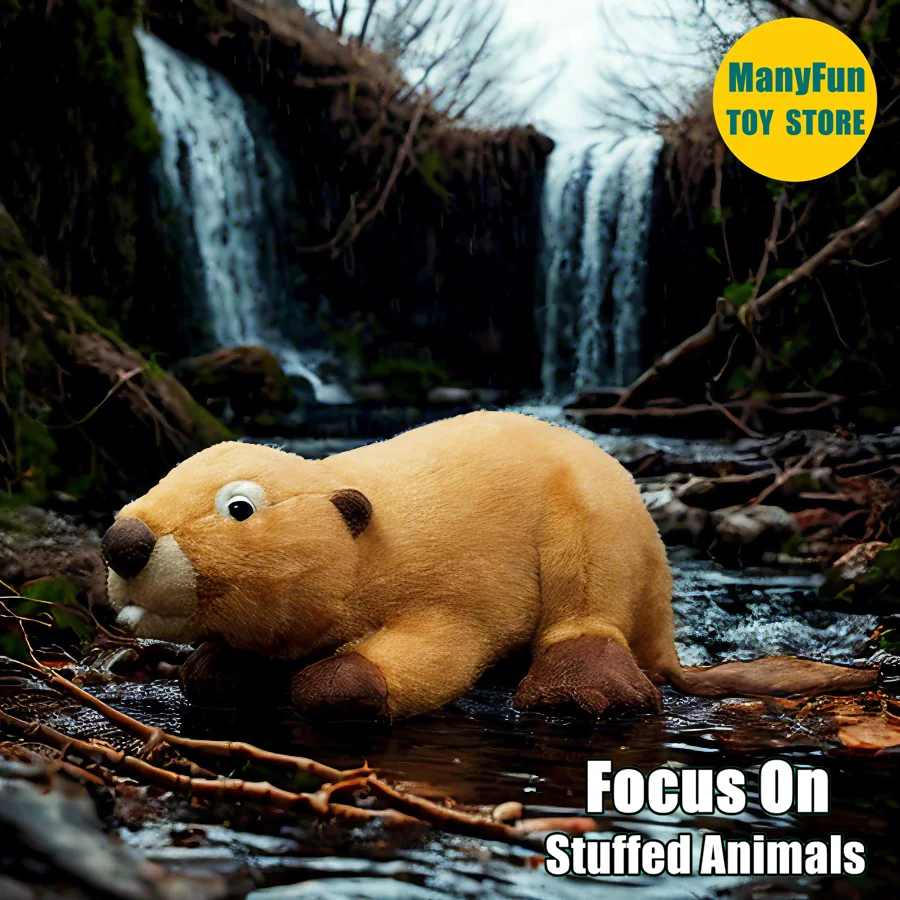 

Lifelike Beaver Plush Toy, Otter Stuffed Animal, Realistic Lutra Plushie, Simulation Stuffed Doll Kawai Toy Gifts