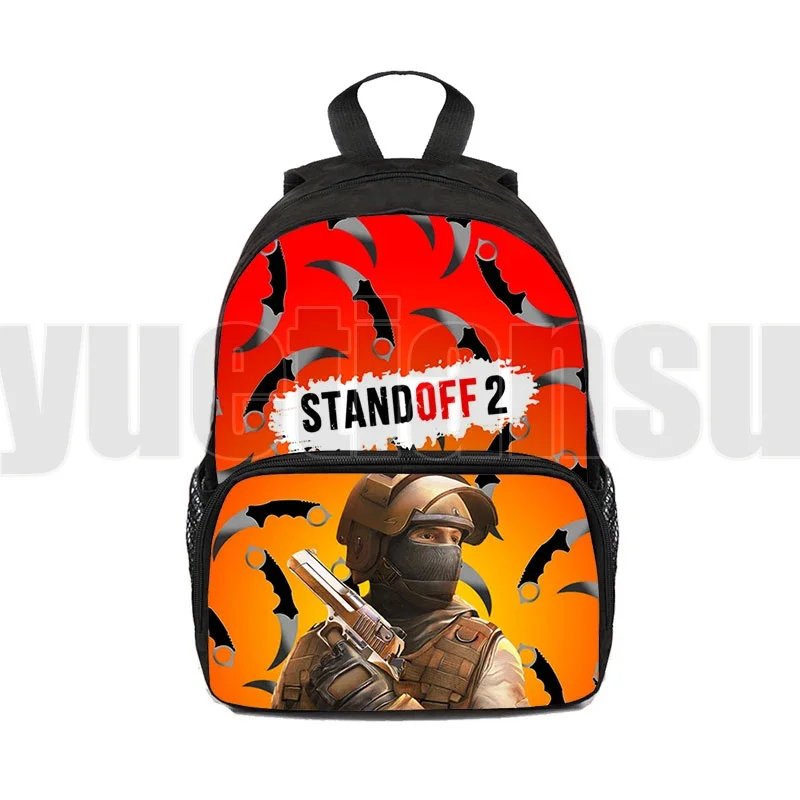 3D Print Standoff 2 Backpack 12/16 Inch Children Shooting War Game Book Bag Kindergarten Back To School Gift Travel Bag Teenager