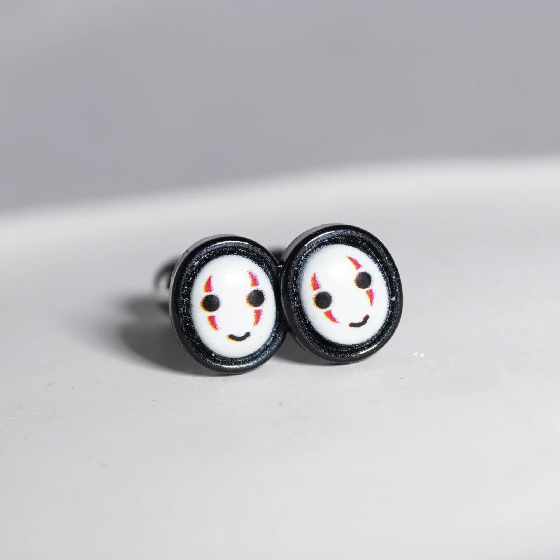 Punk Faceless Men's Tongue Stud Piercing New Resin Mask Men's Tongue Decoration Tongue Ring Body Puncture Jewelry