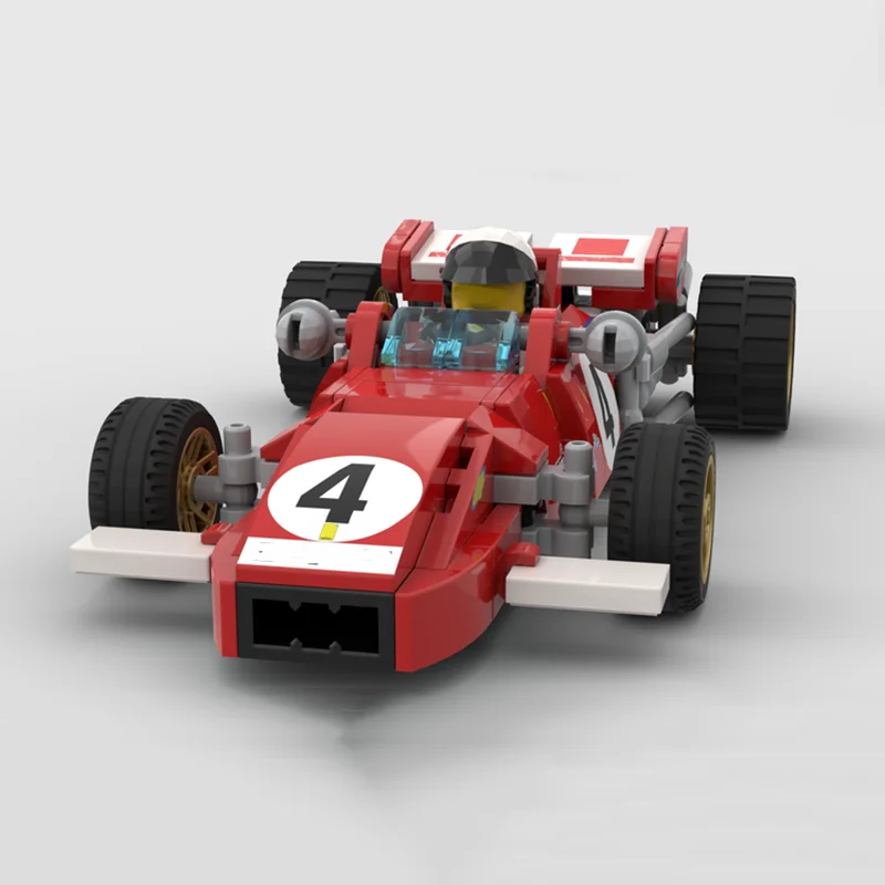 160PCS MOC 312B - 1970 Formula 1 Championship Speed Champions Building Blocks Assembling Model Toy Brick Children Birthday Gifts