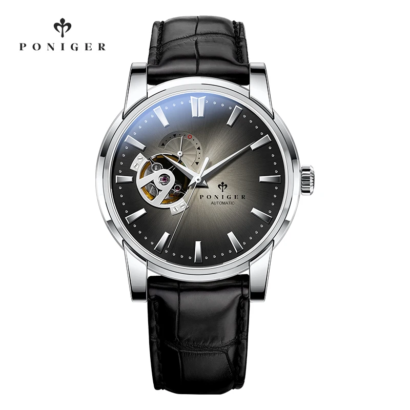 

PONIGER Brand New Designer Skeleton NH39 Movement Skeleton Luxury Men 42mm Automatic Watch