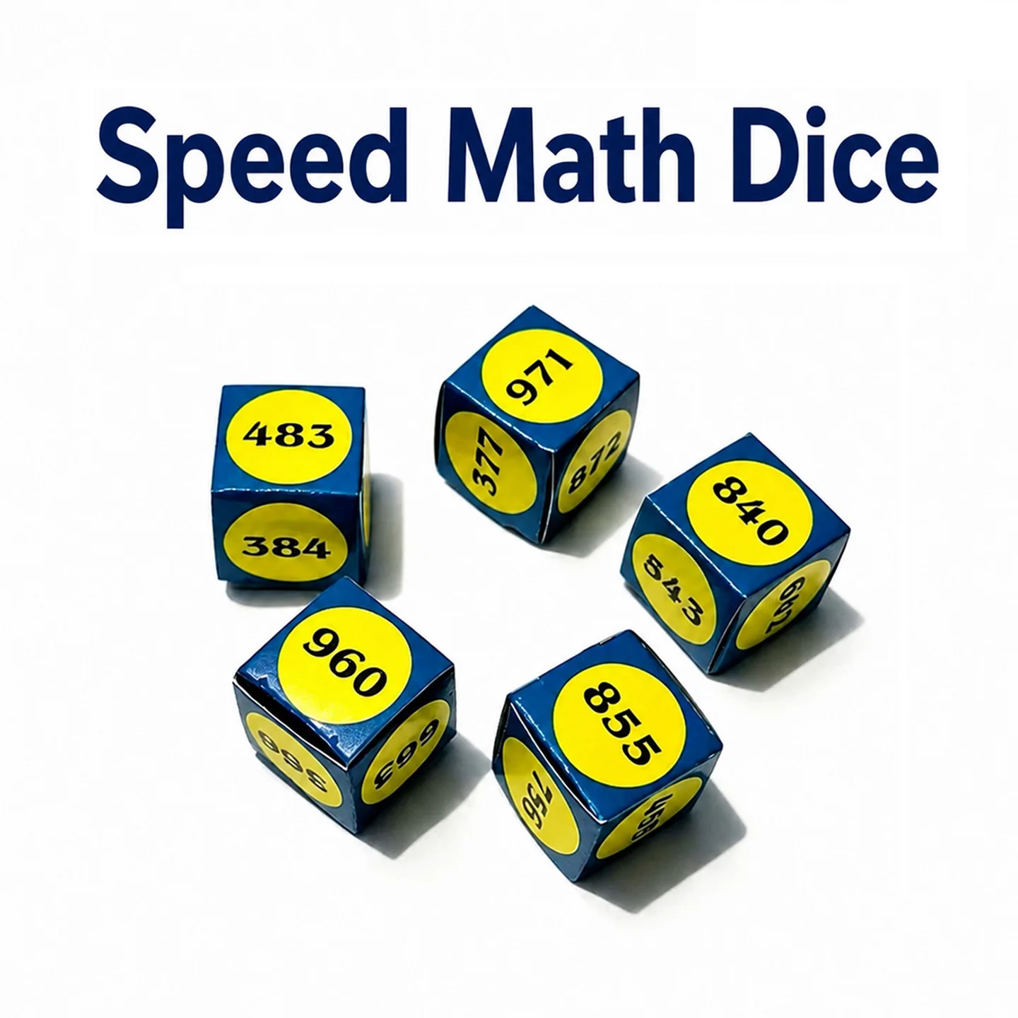 Speed Math Dice Magic Tricks Instant Mental Calculation Miracle Math Magia Close-up Street Illusions Gimmicks Mentalims Props