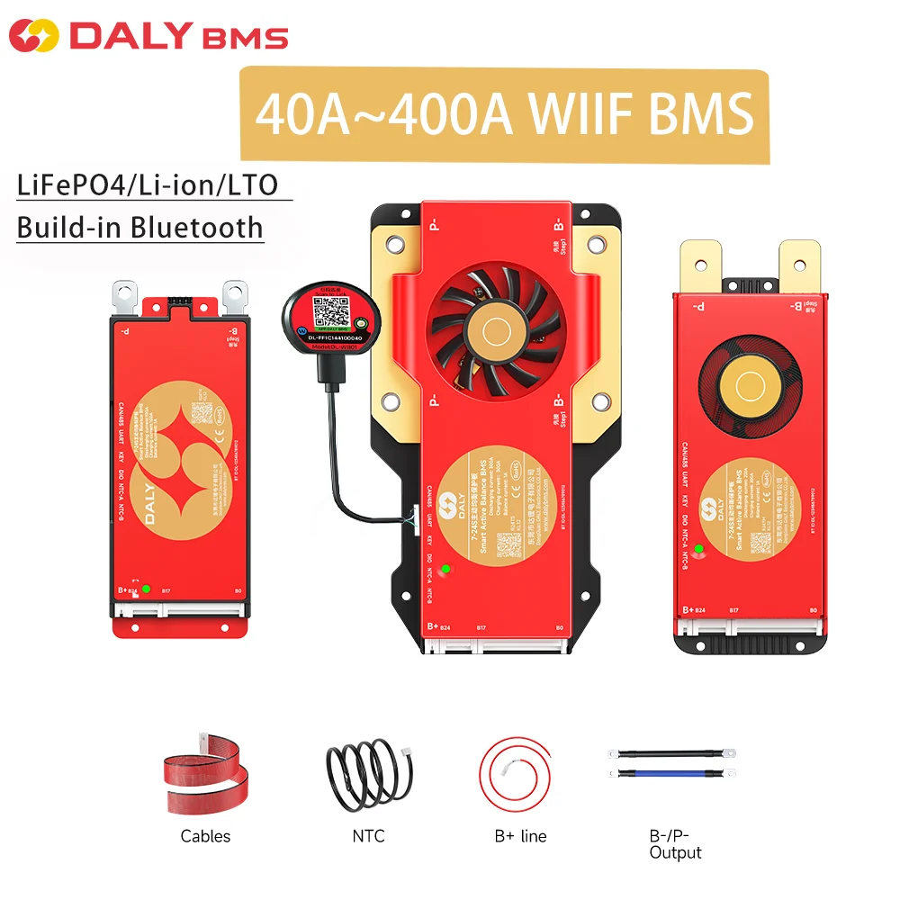 DALY 100 BMS Lifepo4 인산철 bms 4S 7S 8S 10S 16S 17S 24S 60A 100A 150A 30...