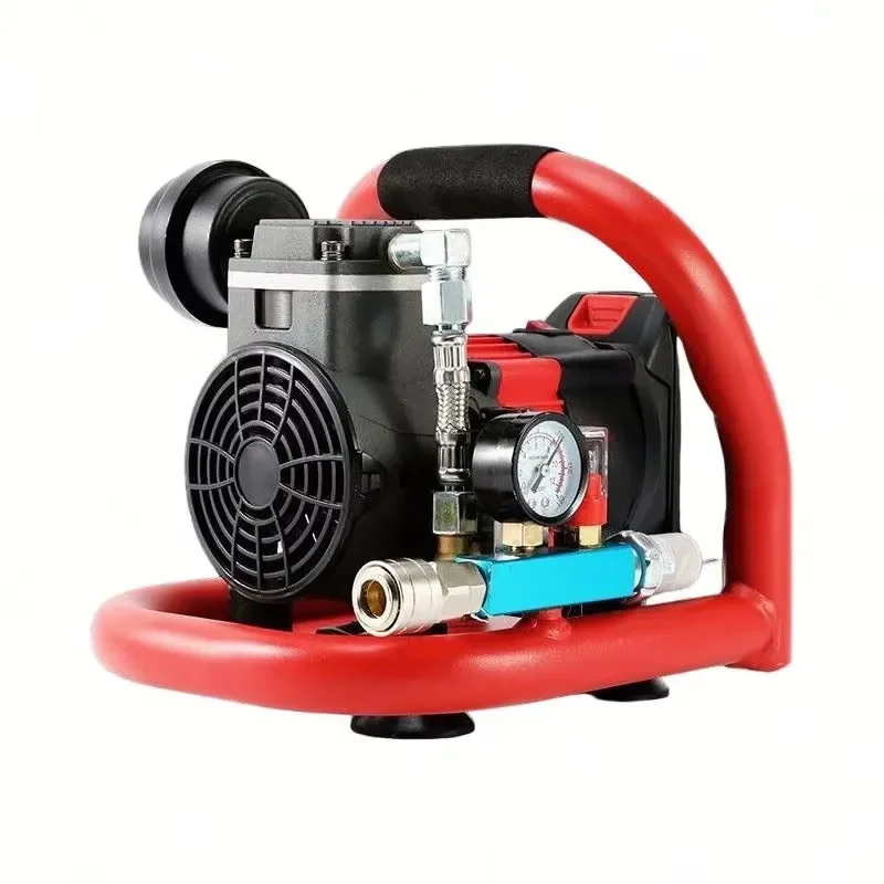 Lithium Battery DC Powered Oil-free Silent Brushless Motor Portable High Pressure Air Compressor for Outdoor Use Car Tire