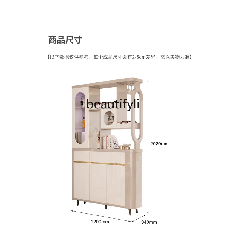 Entrance Living Room Double-Sided Entrance Foyer Hallway Modern Minimalist Wine Cabinet Light Luxury Shoe Cabinet furniture