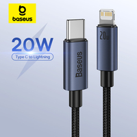 Baseus 20W USB C Cable For iPhone 14 13 12 11 Pro Max XS Xr Fast Charging Cable For iPhone iPad Wire Cord For iPad Macbook