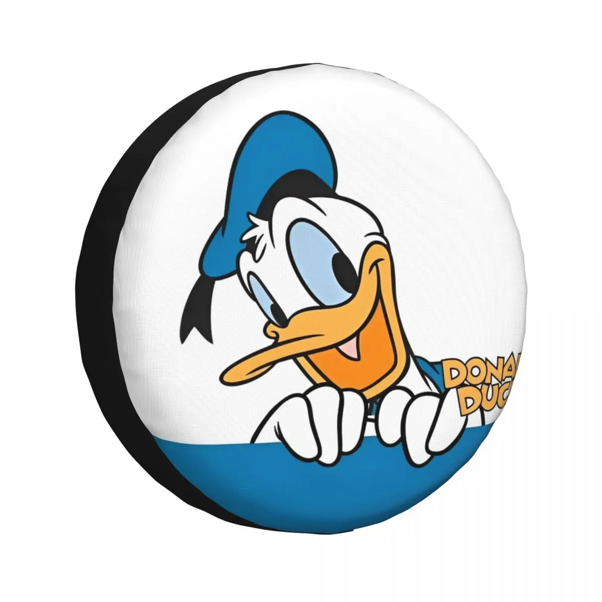 

Cartoon Donald Duck Car Spare Tire Cover Weatherproof Universal Wheel Protectors for Camper SUV Vehicle