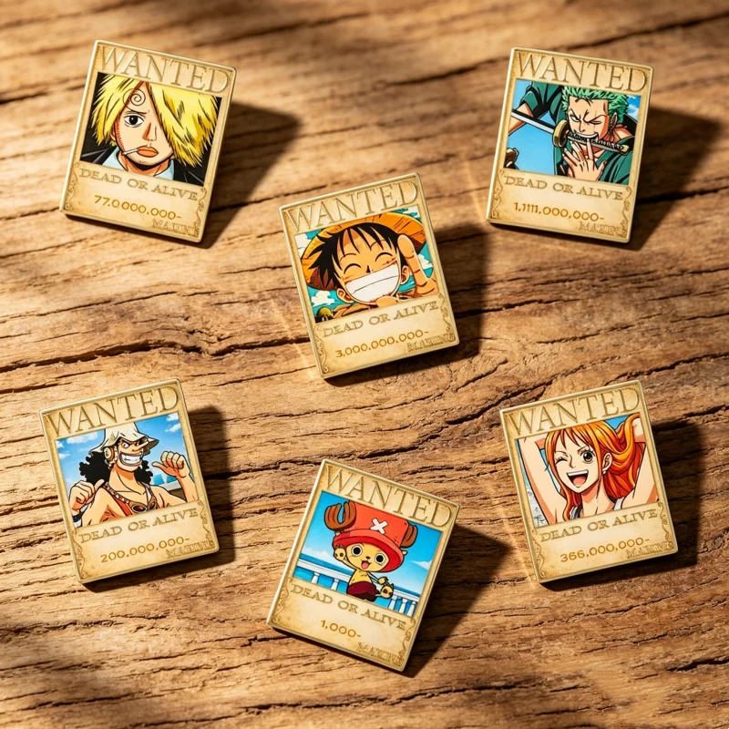 6PCS alloy cartoon brooch, the best choice for gifts